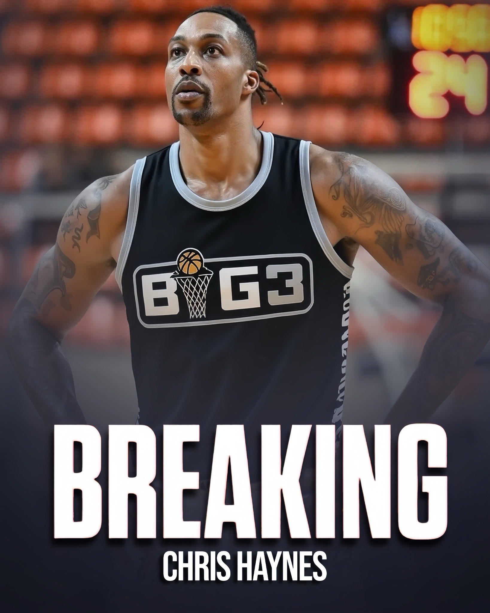 打完退役霍华德加盟BIG3联赛尼克-杨麾下的洛杉矶暴动队